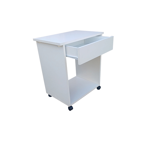 Mesa Auxiliar de melamina con ruedas y un cajon 1 Mesa Auxiliar de melamina con ruedas y un cajon